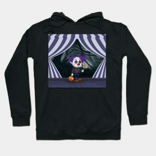 Sad clown and dark forest Hoodie